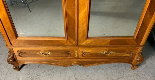 CARVED WALNUT FRENCH ARMOIRE - ADDITIONAL PHOTO 2