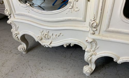 STUNNING OVERSIZED CARVED TRIPLE ARMOIRE - ADDITIONAL PHOTO 12