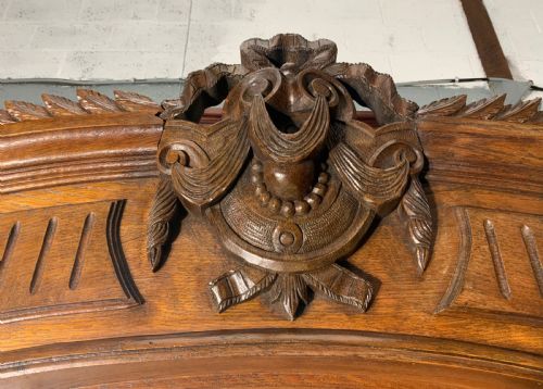 CARVED OAK FRENCH ARMOIRE - ADDITIONAL PHOTO 6