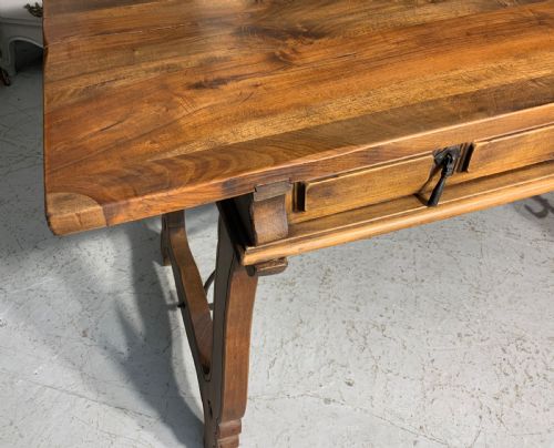 SPANISH STYLE WALNUT DESK - ADDITIONAL PHOTO 4