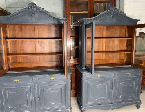 PAIR OF PAINTED FRENCH BUFFET DES CORPS - ADDITIONAL PHOTO 10