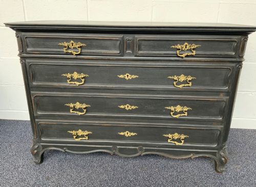 PAINTED FRENCH CHEST OF DRAWERS - ADDITIONAL PHOTO 4
