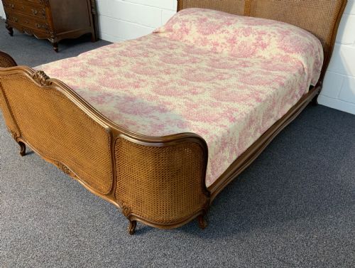 FRENCH WALNUT BERGERE BED - ADDITIONAL PHOTO 8
