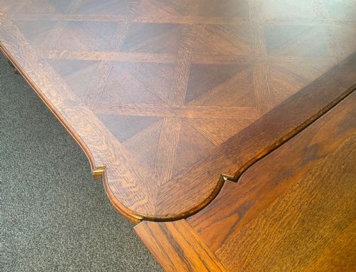 LARGE FRENCH OAK DRAW LEAF TABLE - ADDITIONAL PHOTO 5