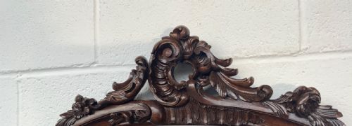 ORNATELY CARVED FRENCH WALNUT DRESSING TABLE - ADDITIONAL PHOTO 3
