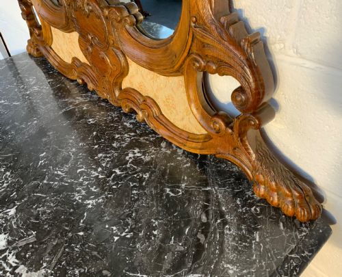 AMAZING CARVED OAK DRESSING TABLE - ADDITIONAL PHOTO 6
