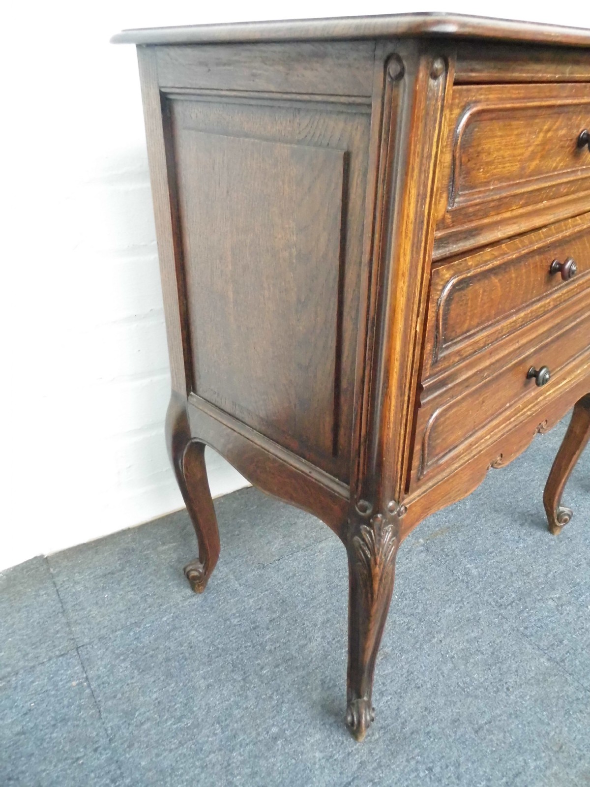 PAIR OF FRENCH OAK BEDSIDE CABINETS View V