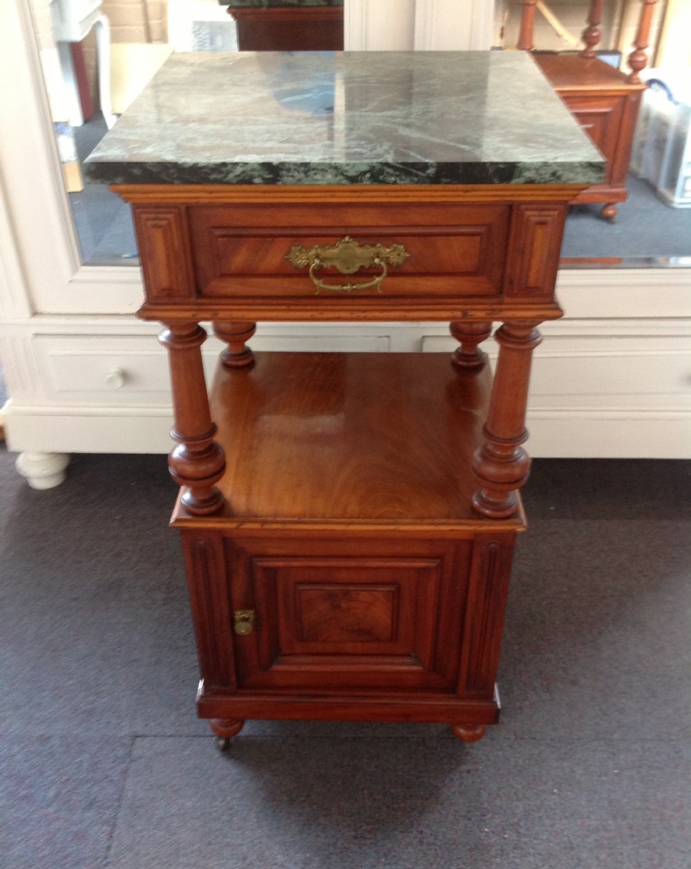 PAIR OF MAHOGANY BEDSIDE CABINETS View IV