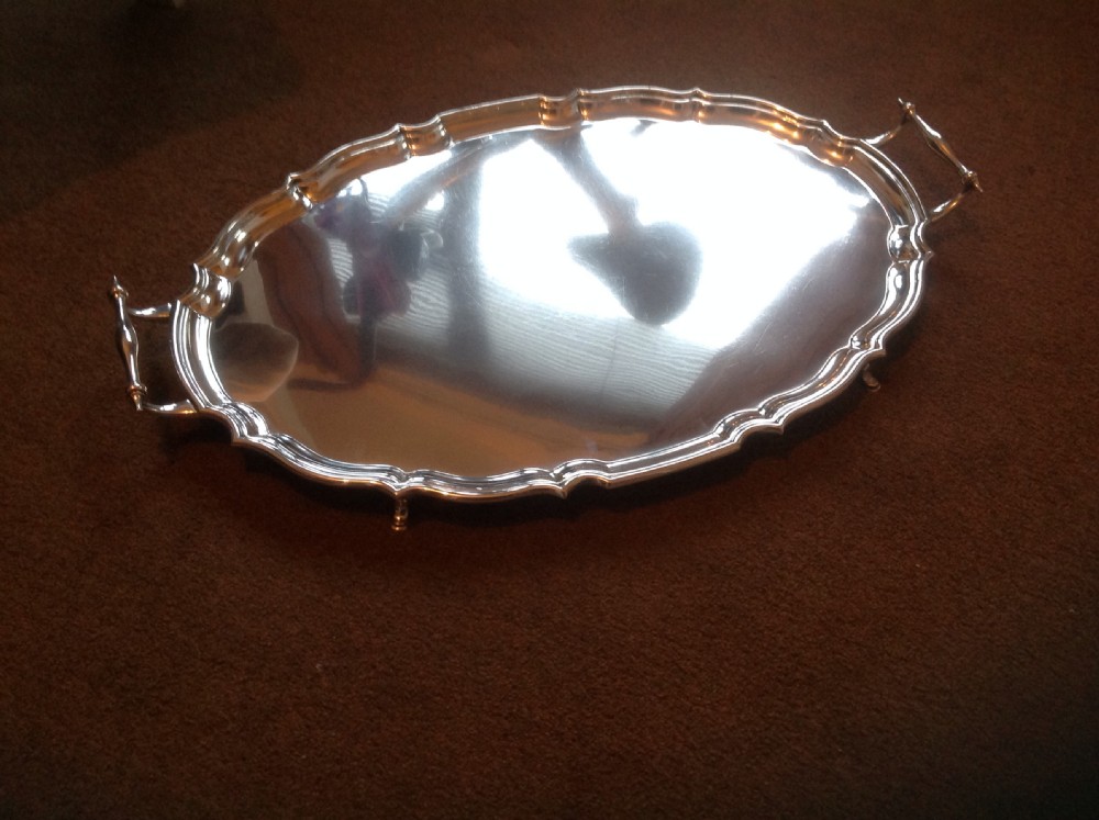 LARGE SILVER TRAY CHESTER 1920 View VIII