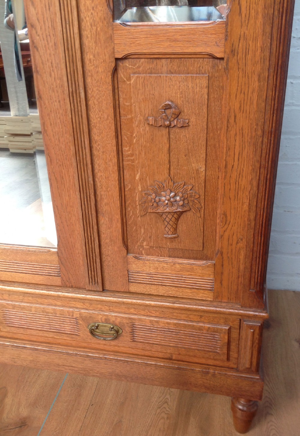 ANTIQUE FRENCH OAK ARMOIRE View XI