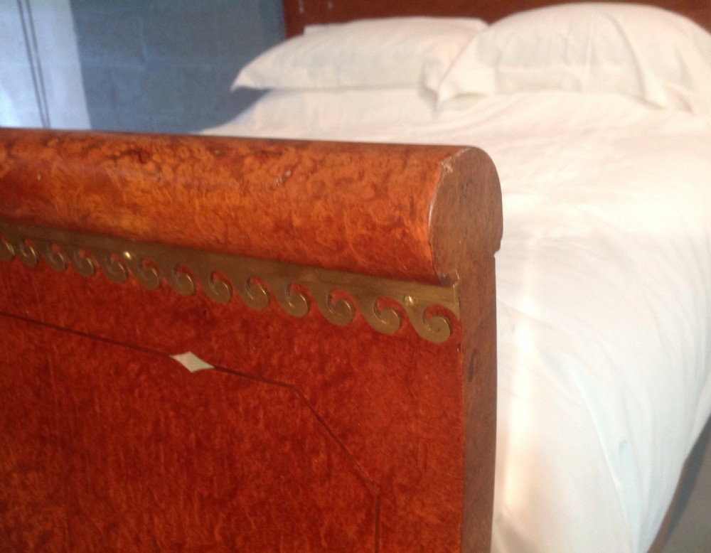 BURR WALNUT FRENCH KINGSIZE BED View IX