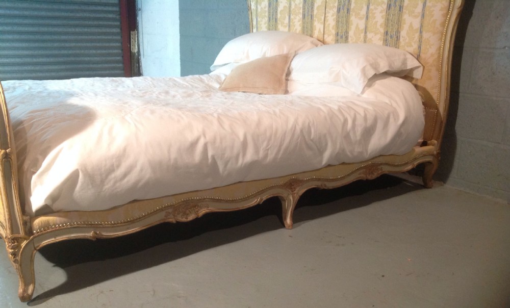 SUPERB FRENCH GILT KINGSIZE BED View V
