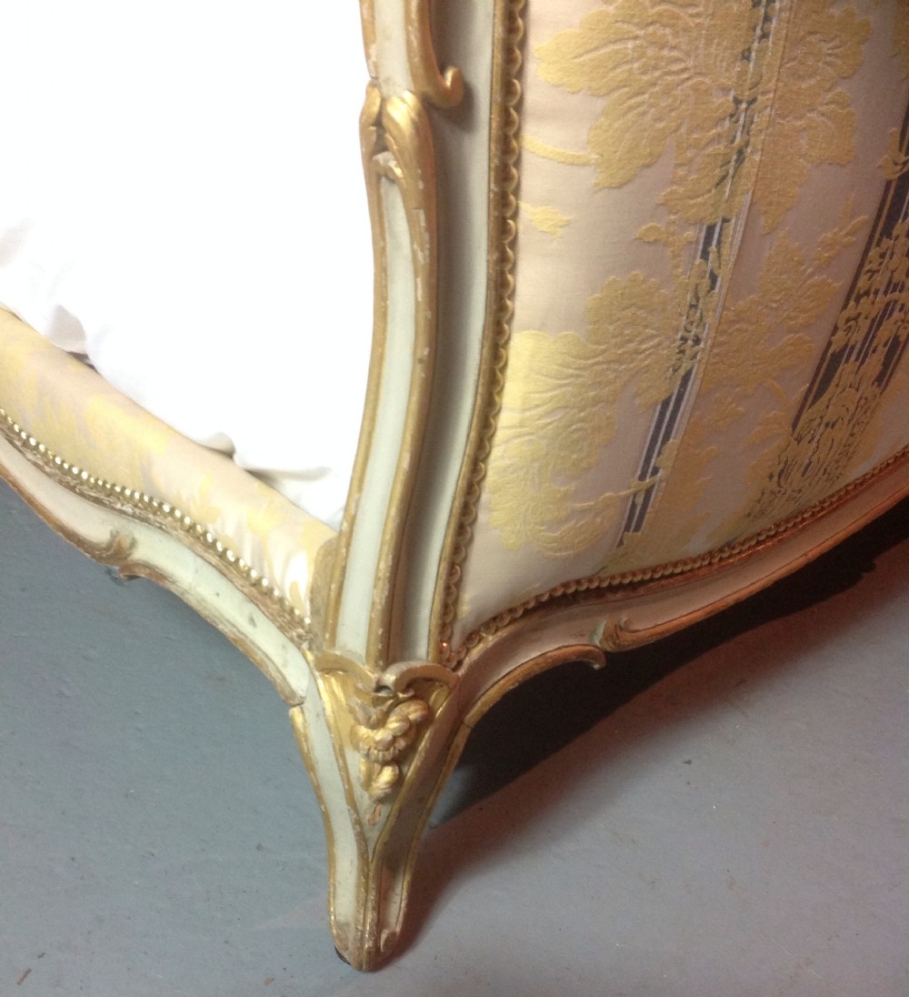 SUPERB FRENCH GILT KINGSIZE BED View X