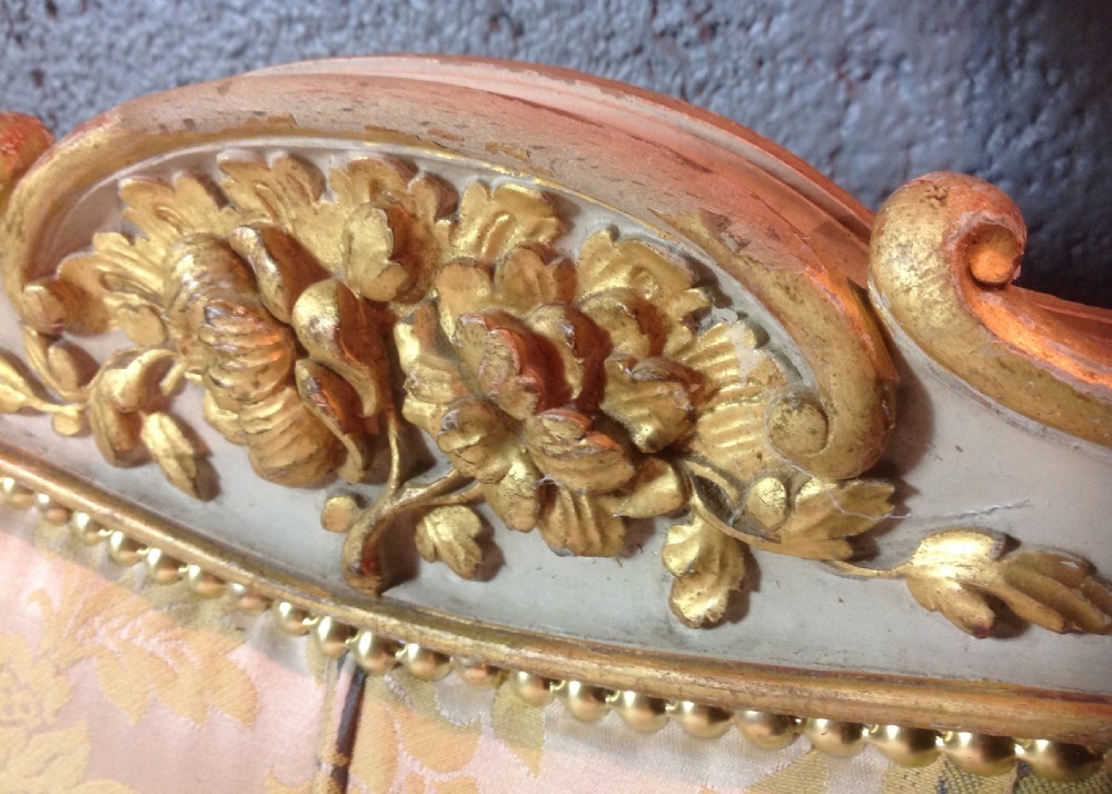 SUPERB FRENCH GILT KINGSIZE BED View XII