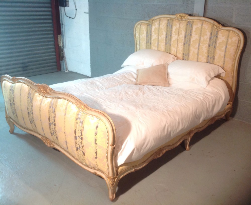 SUPERB FRENCH GILT KINGSIZE BED View XV