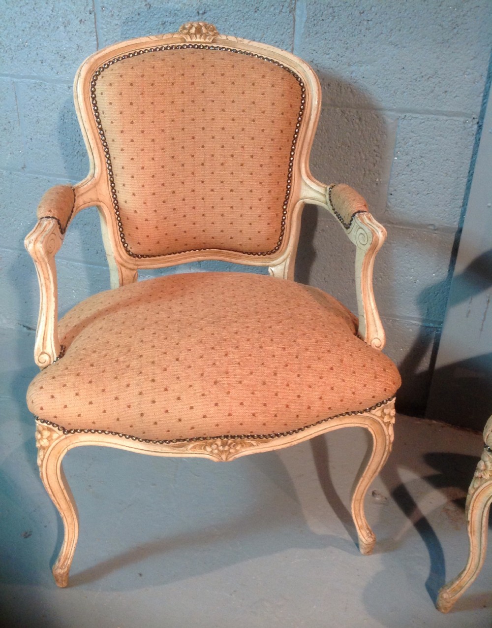 PAIR OF CARVED FRENCH ARMCHAIRS View II