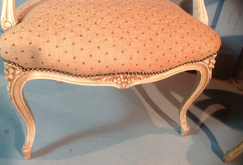 PAIR OF CARVED FRENCH ARMCHAIRS View IV