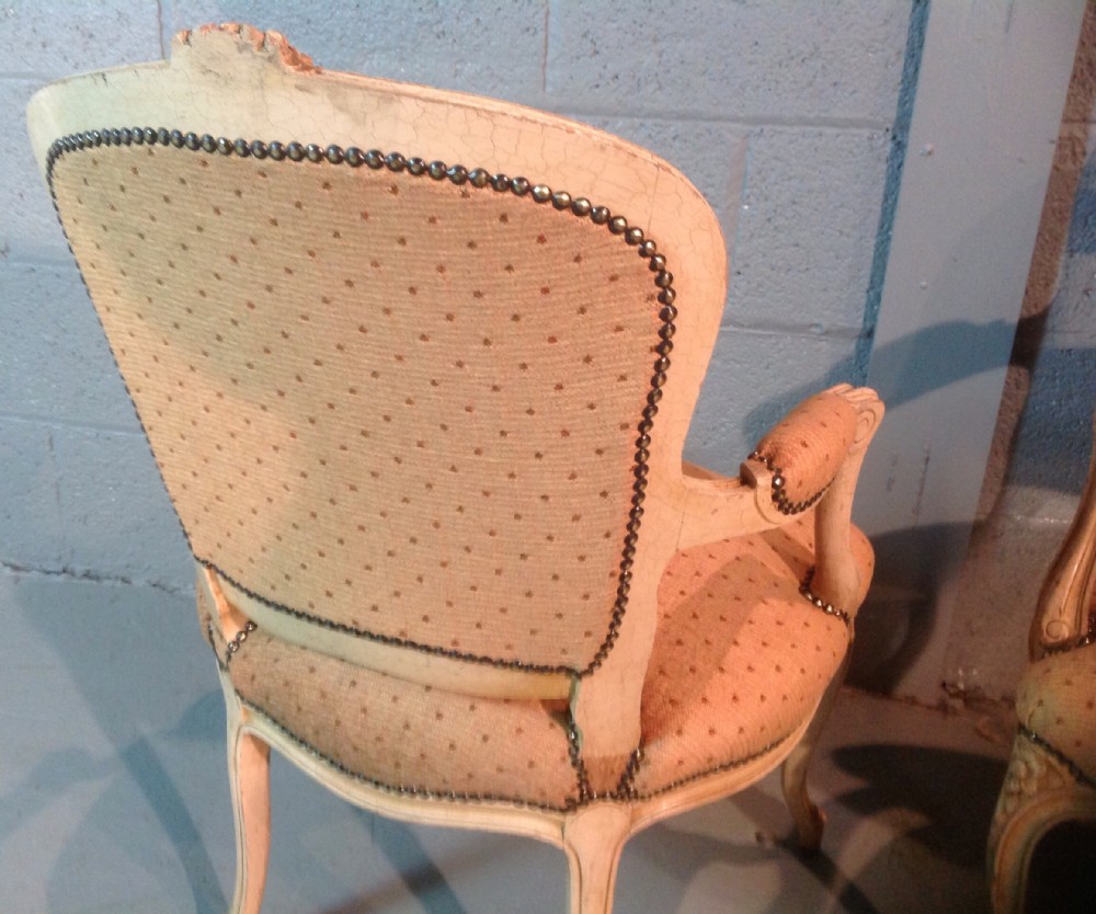 PAIR OF CARVED FRENCH ARMCHAIRS View VI