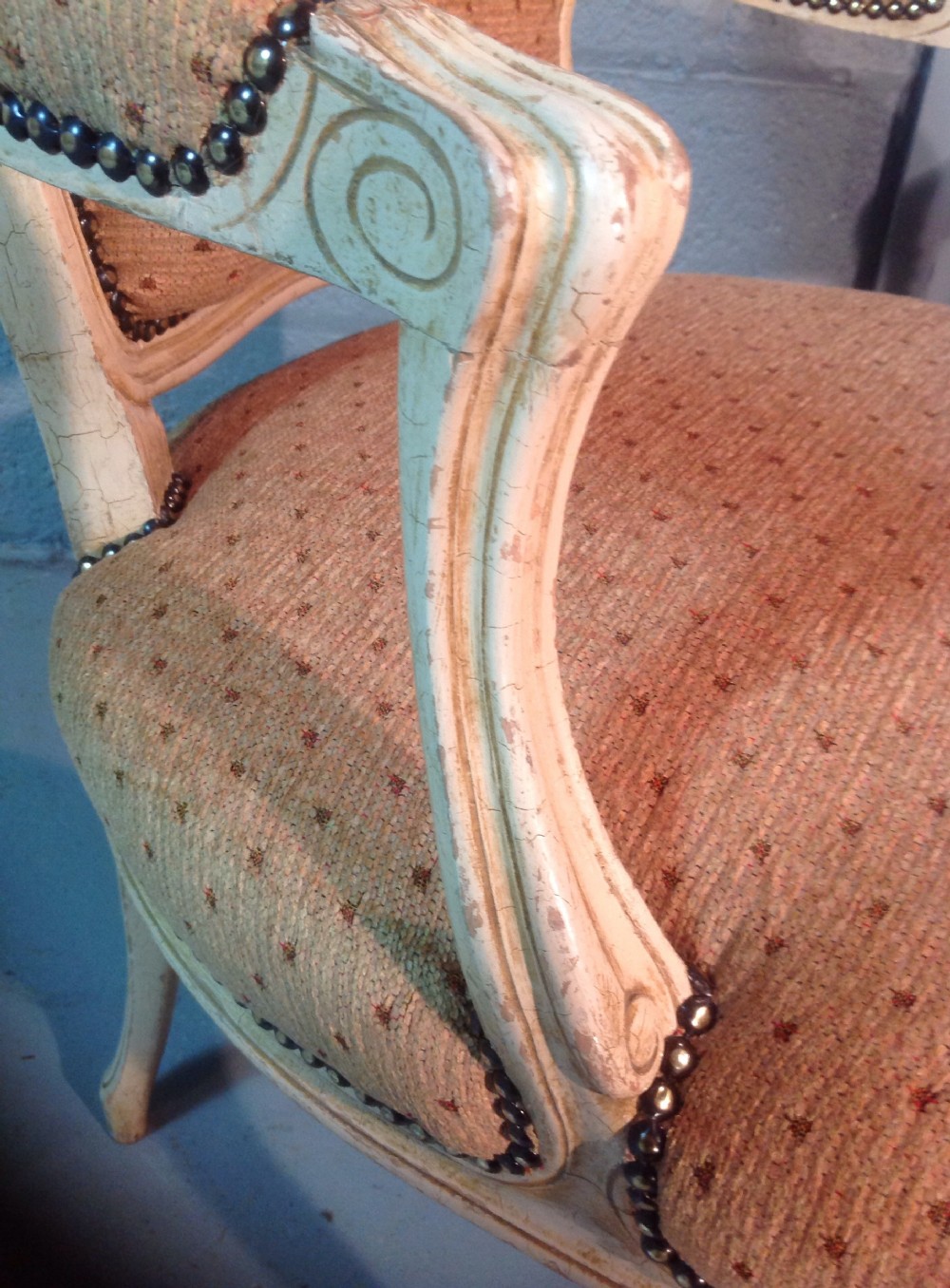 PAIR OF CARVED FRENCH ARMCHAIRS View X