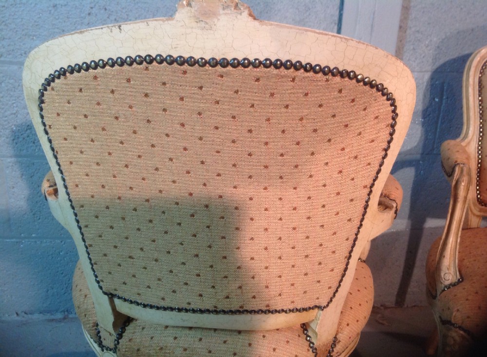 PAIR OF CARVED FRENCH ARMCHAIRS View XI