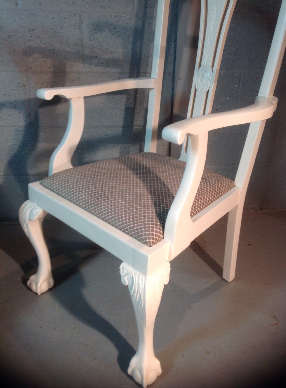 SET OF SIX PAINTED MAHOGANY DINING CHAIRS View VI