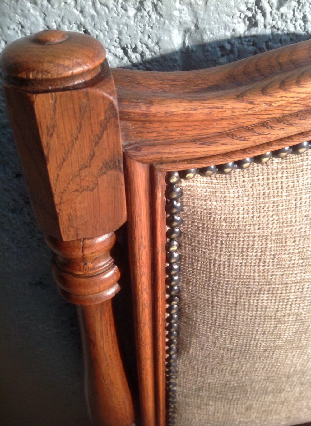 OVERSIZE OAK FRENCH KINGSIZE BED View III