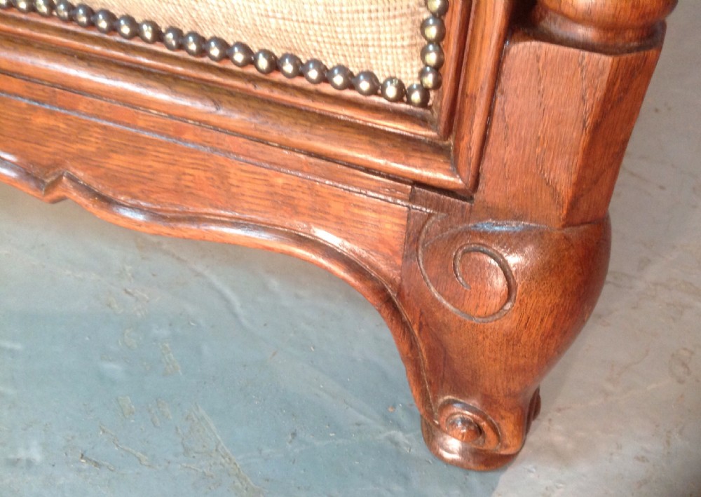 OVERSIZE OAK FRENCH KINGSIZE BED View IX