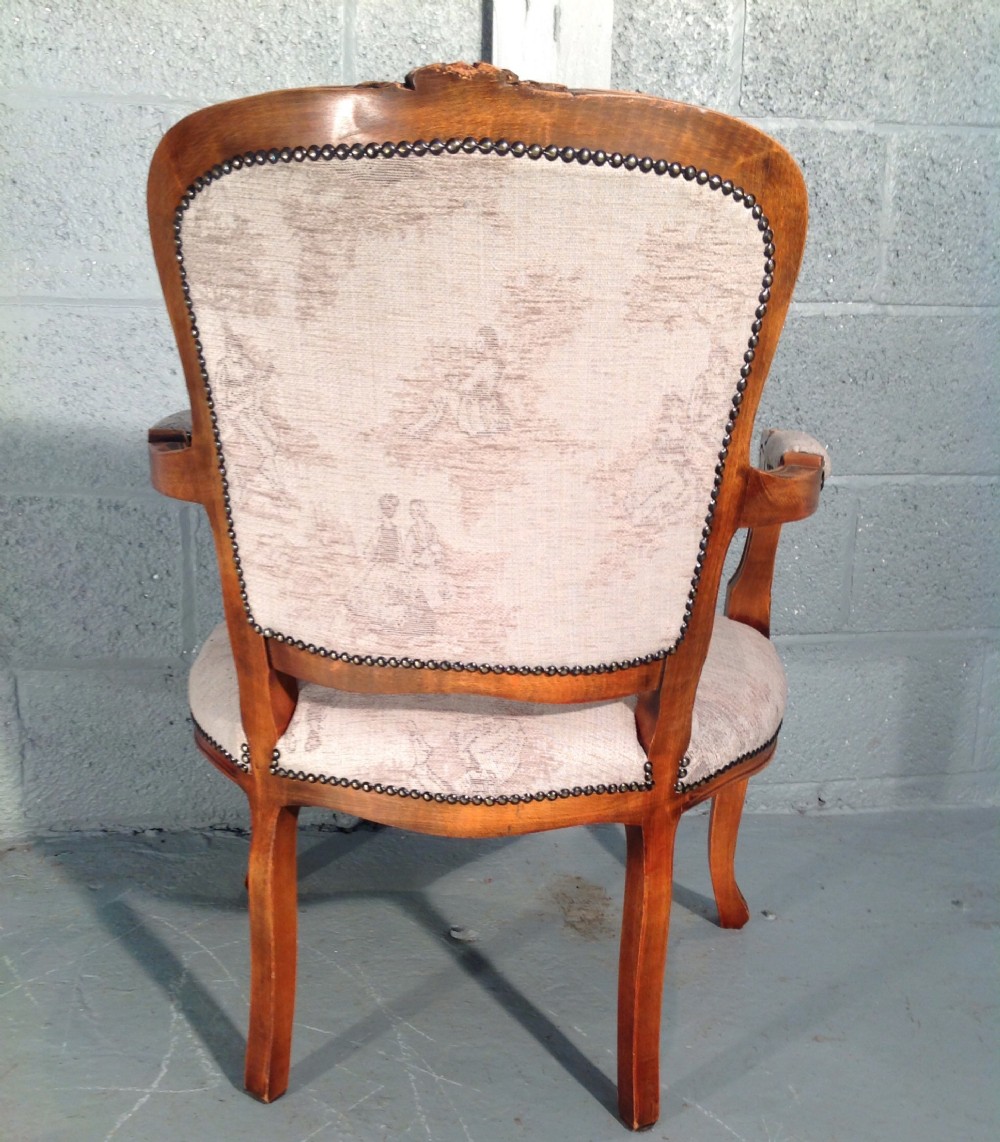 ANTIQUE FRENCH UPHOLSTERED ARMCHAIR View VI