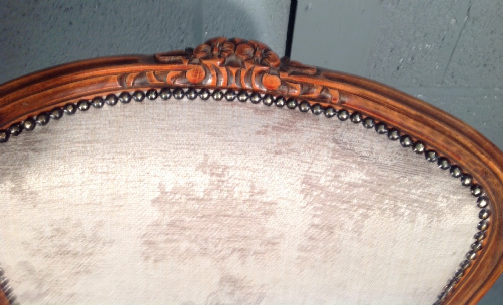 ANTIQUE FRENCH UPHOLSTERED ARMCHAIR View VII