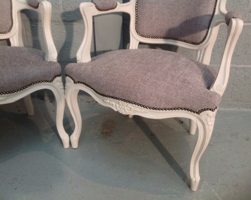 PAIR OF FRENCH ARMCHAIRS View II