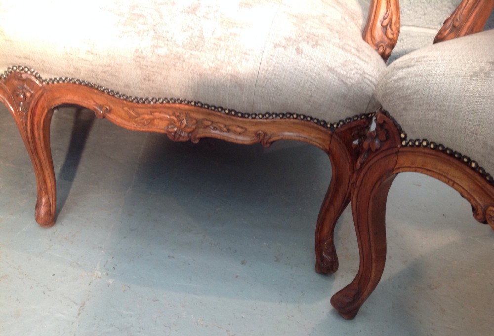 FRENCH  CARVED WALNUT SALON SUITE View IX