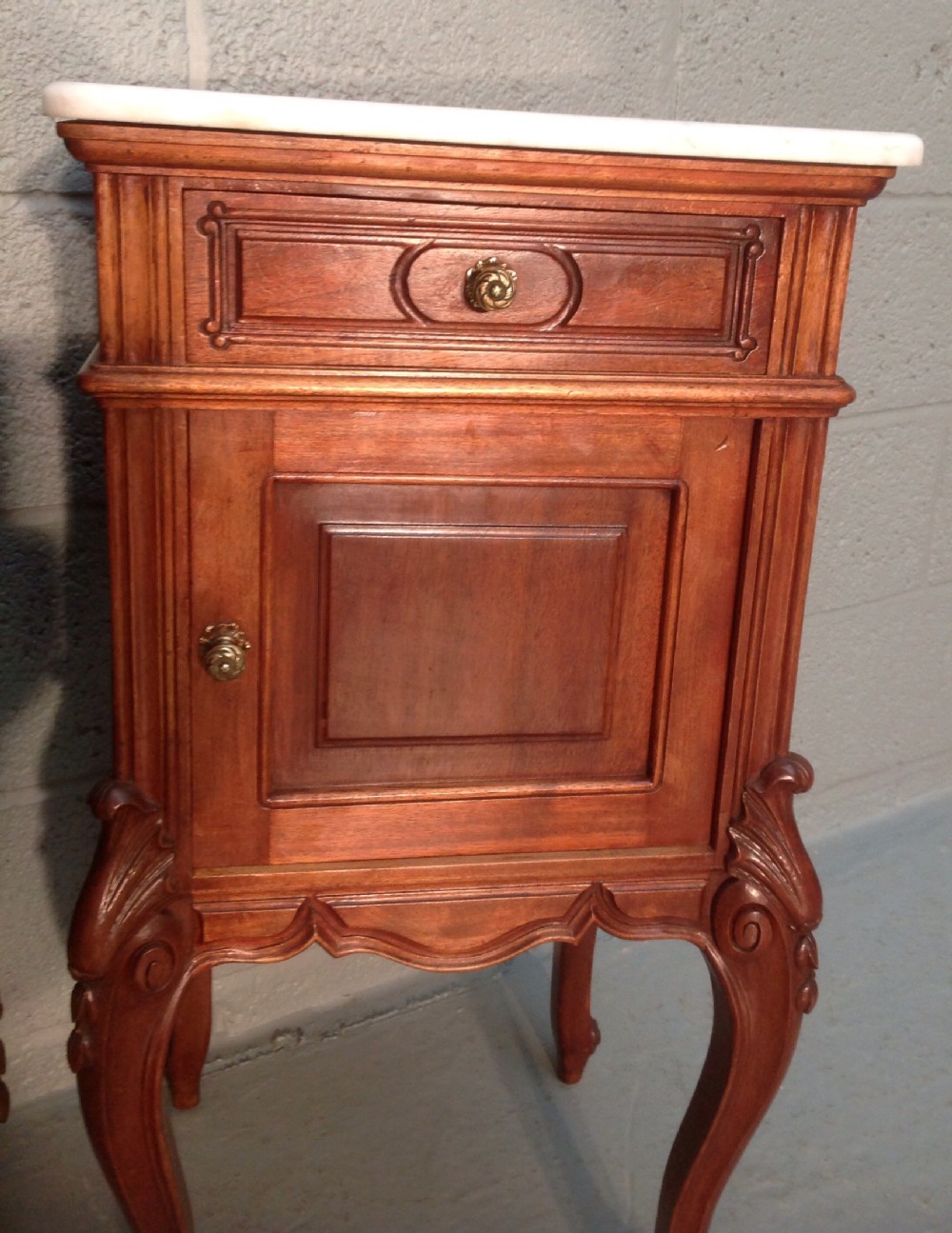 PAIR OF FRENCH MAHOGANY BEDSIDE CABINETS  View IV