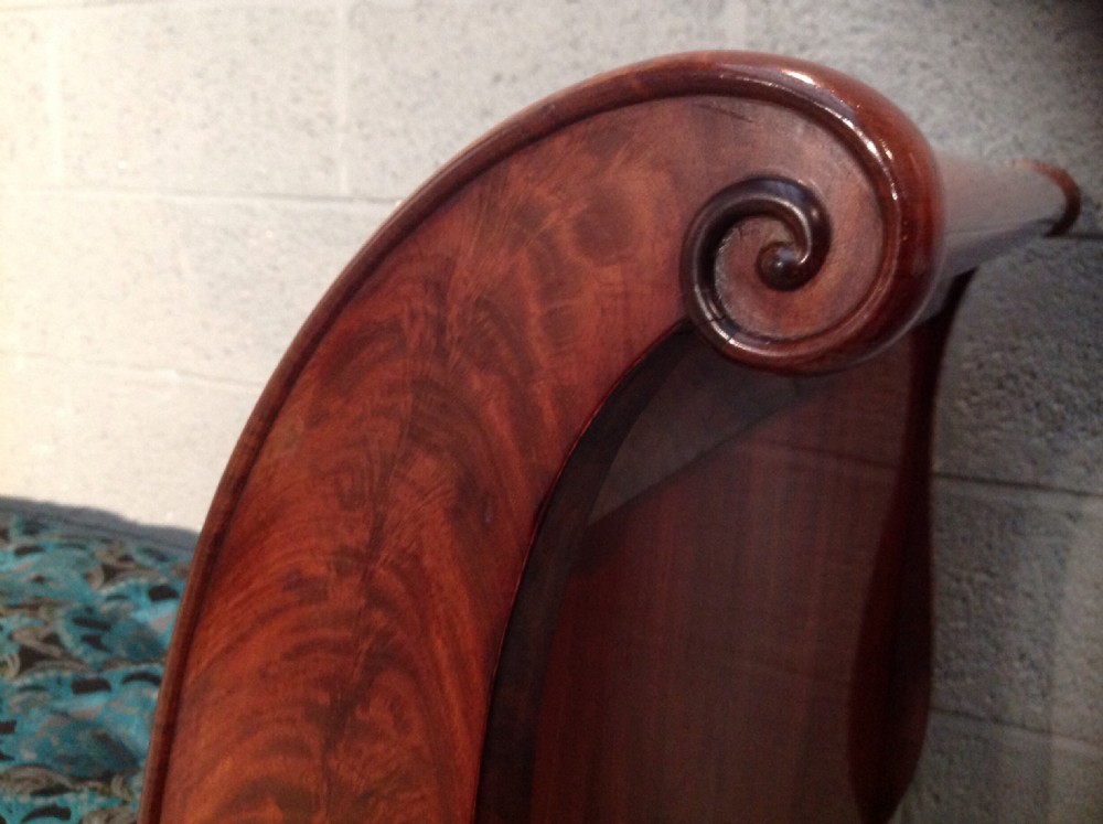 ANTIQUE FRENCH MAHOGANY SOFA BED View X