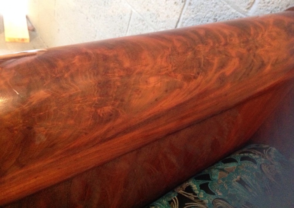 ANTIQUE FRENCH MAHOGANY SOFA BED View XII