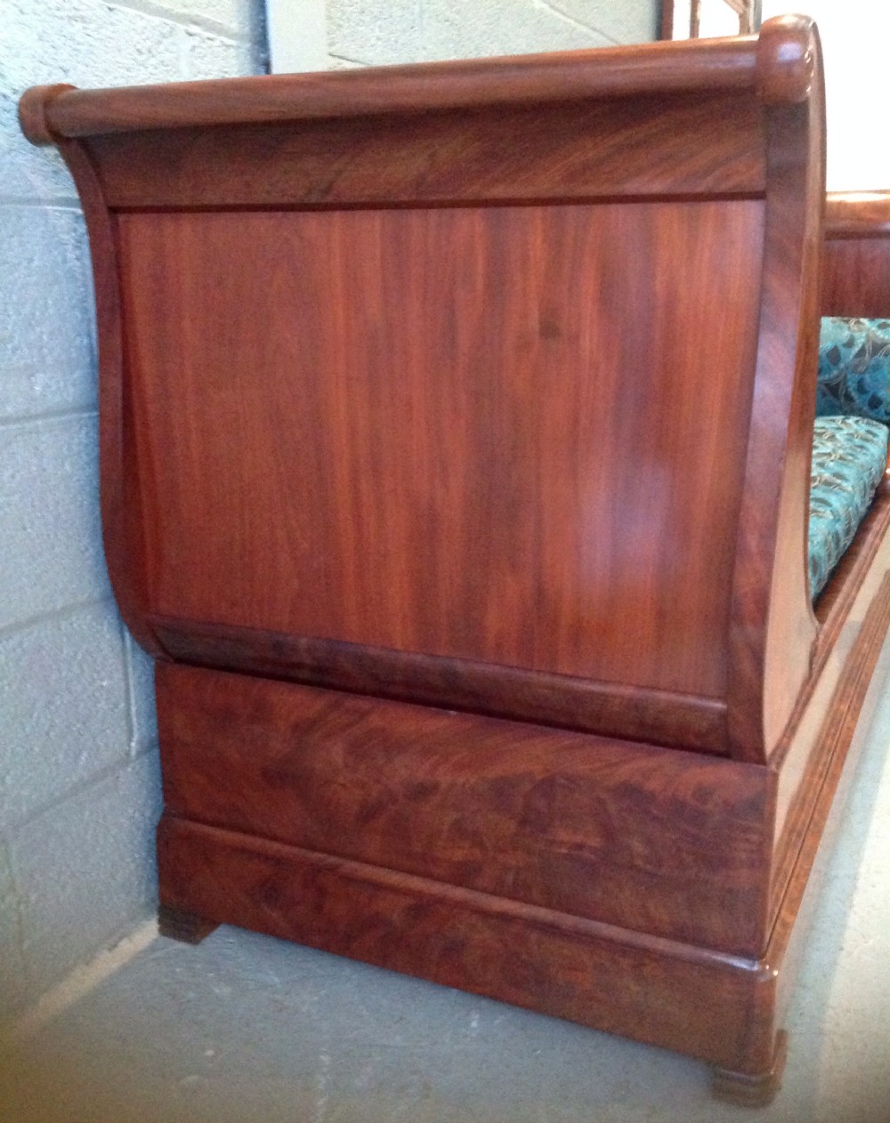 ANTIQUE FRENCH MAHOGANY SOFA BED View XIV