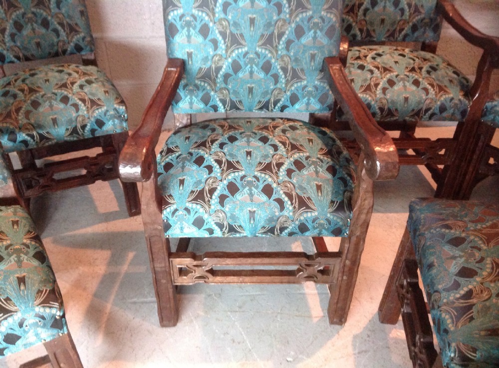 SET OF 8 FRENCH DINING CHAIRS View X