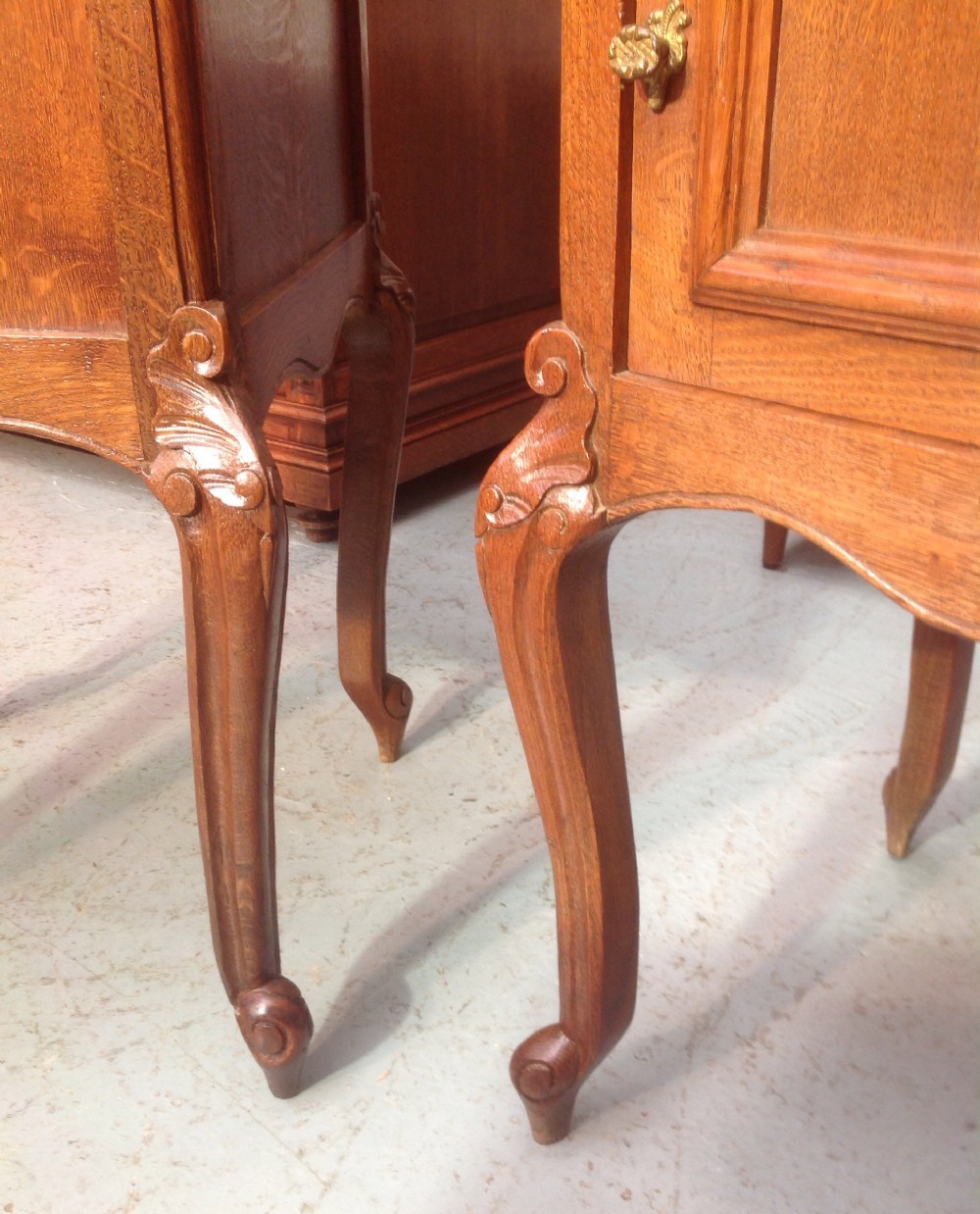 PAIR OF FRENCH OAK BEDSIDE CABINETS View VIII