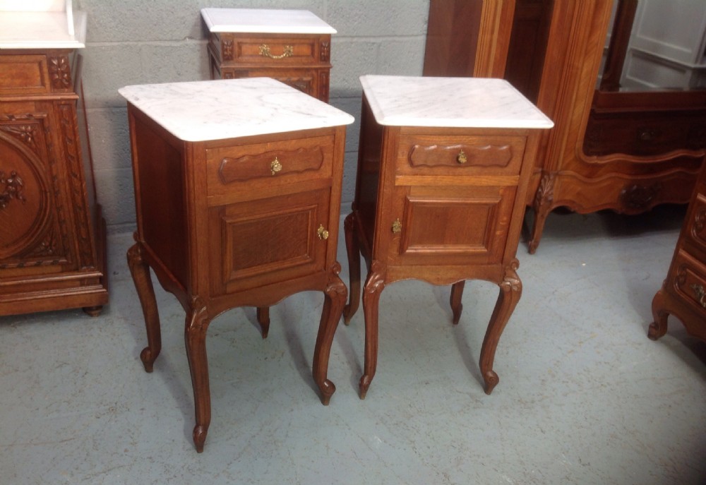 PAIR OF FRENCH OAK BEDSIDE CABINETS View IX