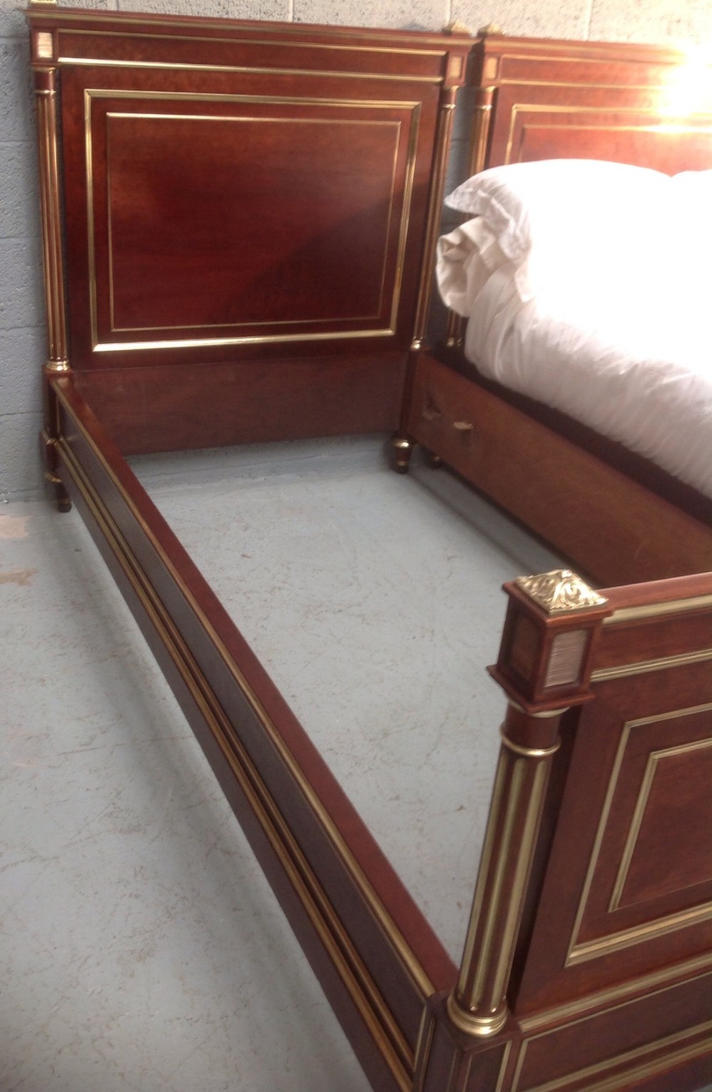 PAIR OF FRENCH EMPIRE MAHOGANY BEDS View XIV