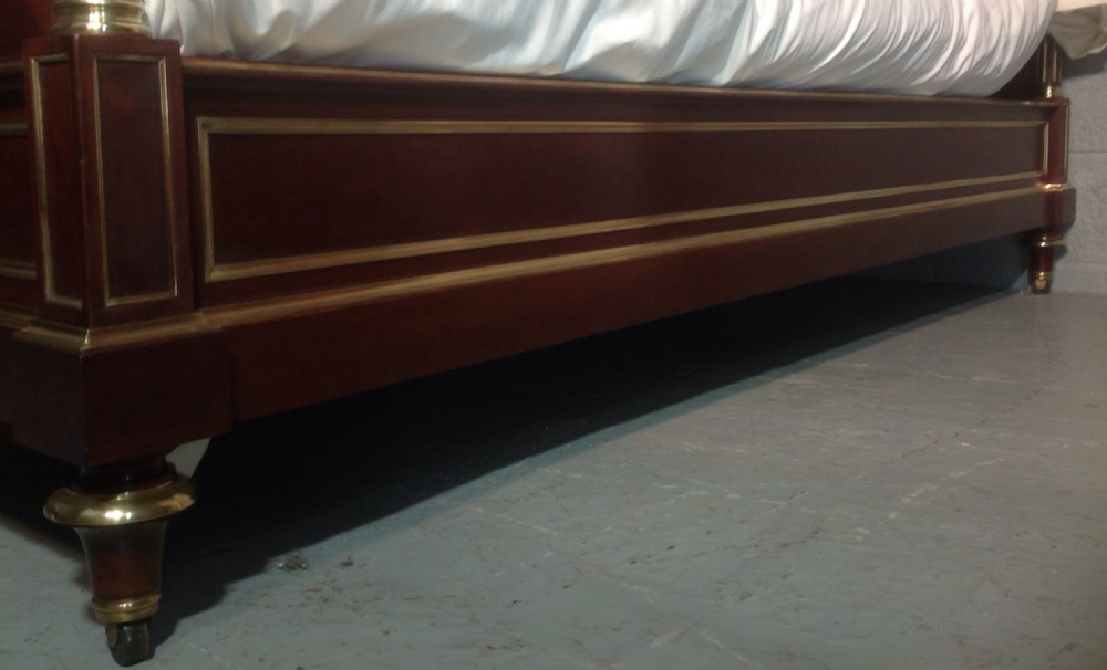 PAIR OF FRENCH EMPIRE MAHOGANY BEDS View II