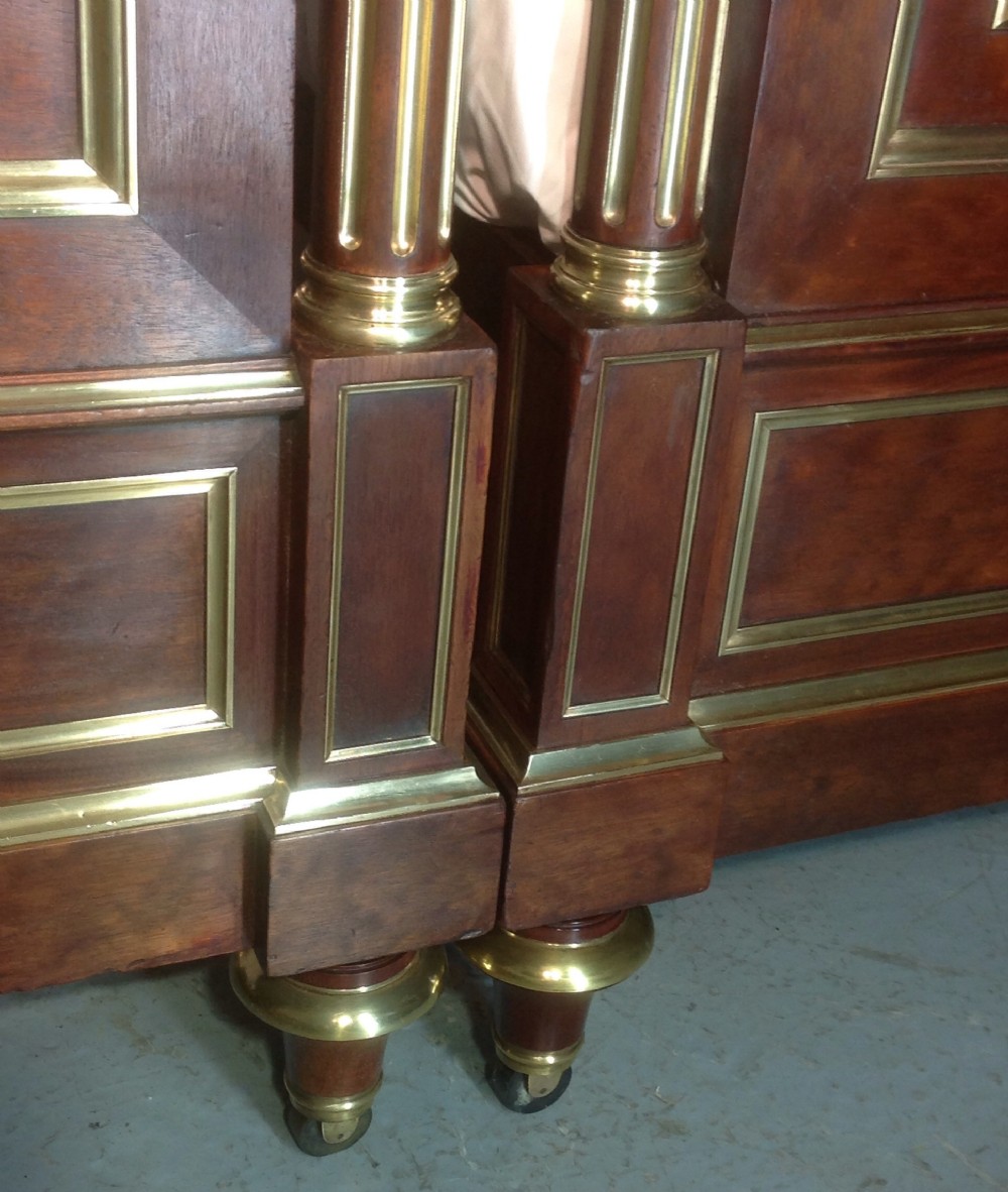 PAIR OF FRENCH EMPIRE MAHOGANY BEDS View V