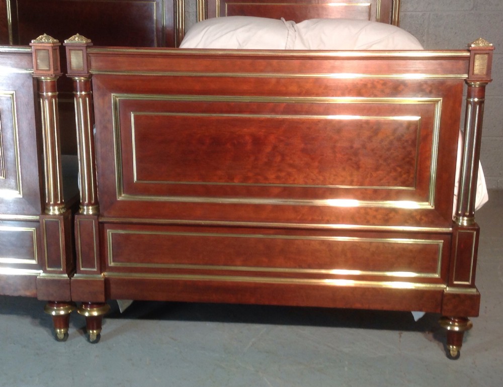 PAIR OF FRENCH EMPIRE MAHOGANY BEDS View VIII