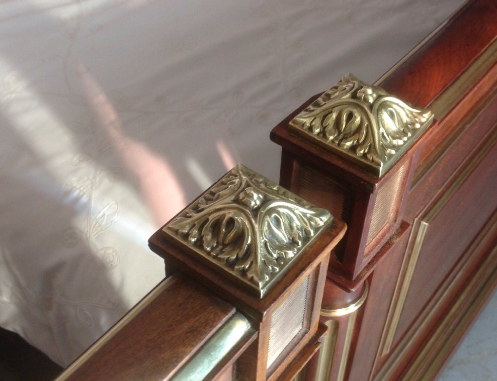 PAIR OF FRENCH EMPIRE MAHOGANY BEDS View IX