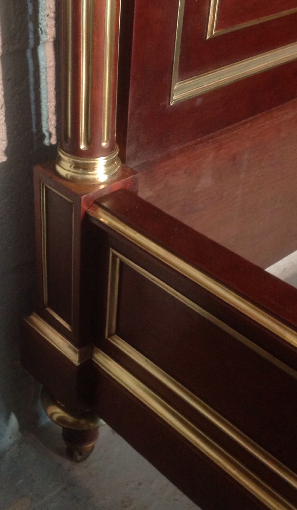 PAIR OF FRENCH EMPIRE MAHOGANY BEDS View XI