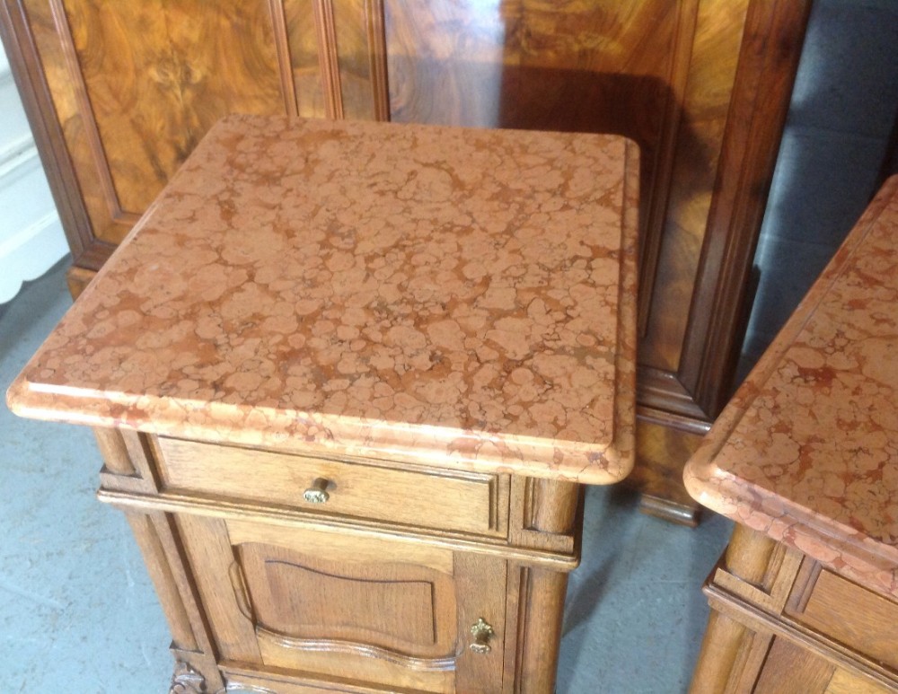 PAIR OF FRENCH OAK BEDSIDE CABINETS View IV