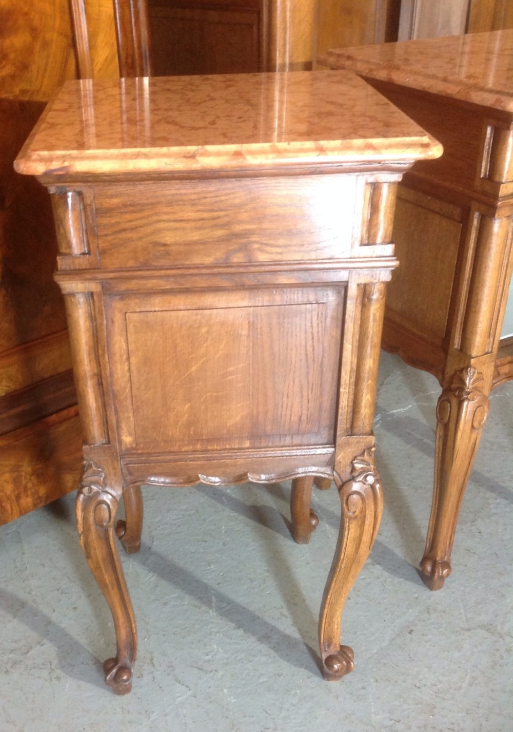PAIR OF FRENCH OAK BEDSIDE CABINETS View VII