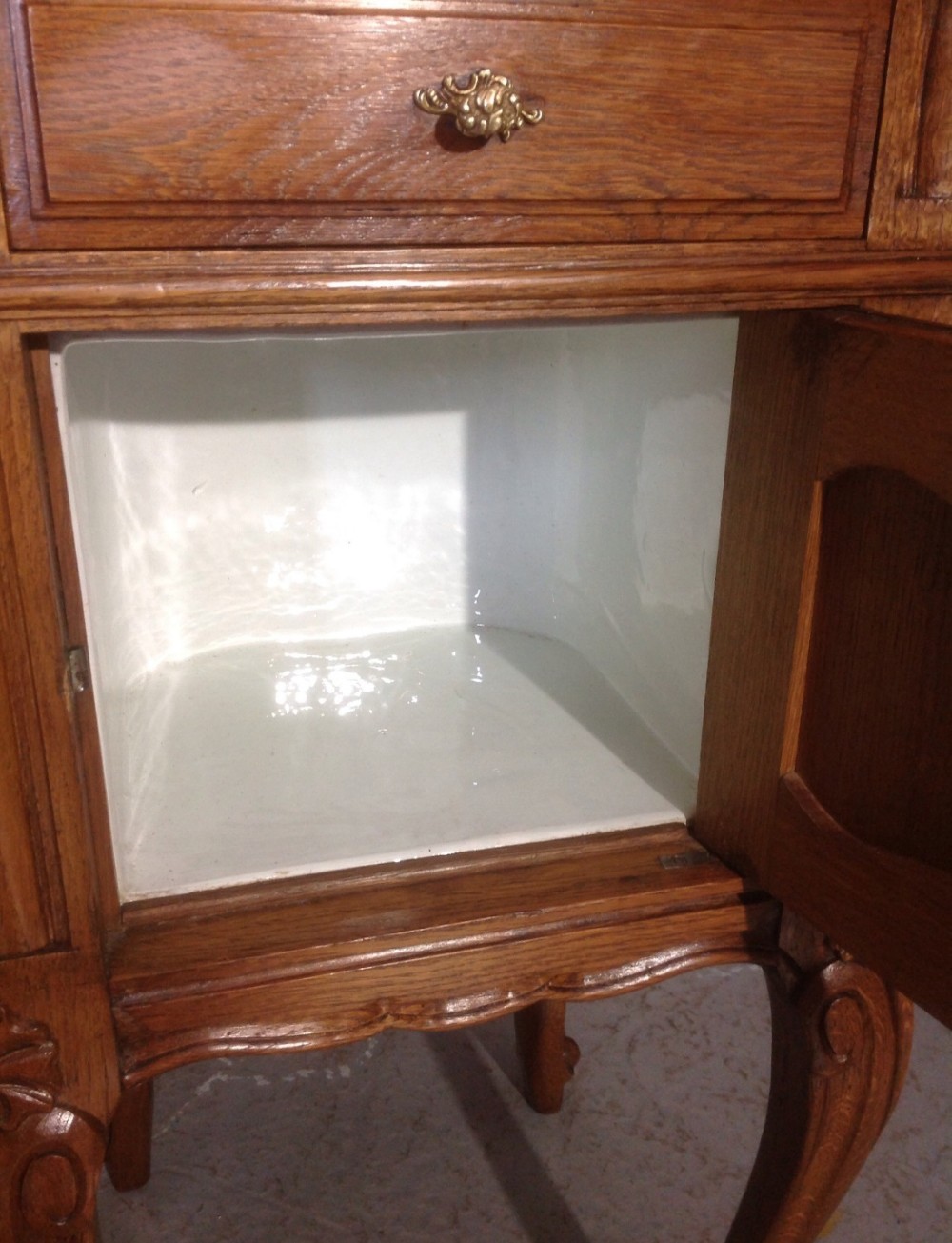 PAIR OF FRENCH OAK BEDSIDE CABINETS View VIII