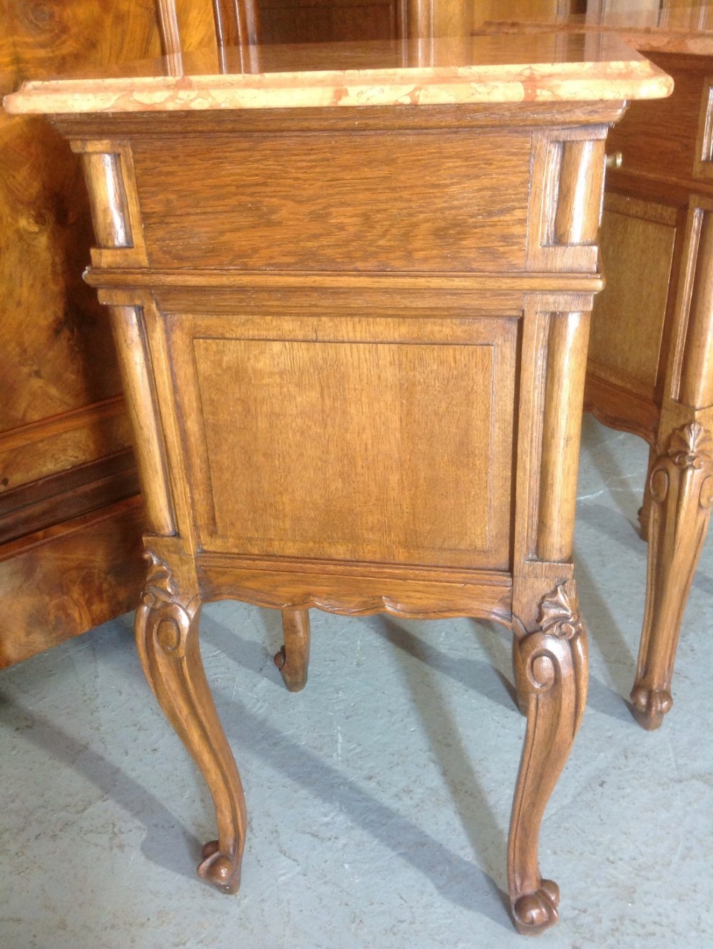 PAIR OF FRENCH OAK BEDSIDE CABINETS View X