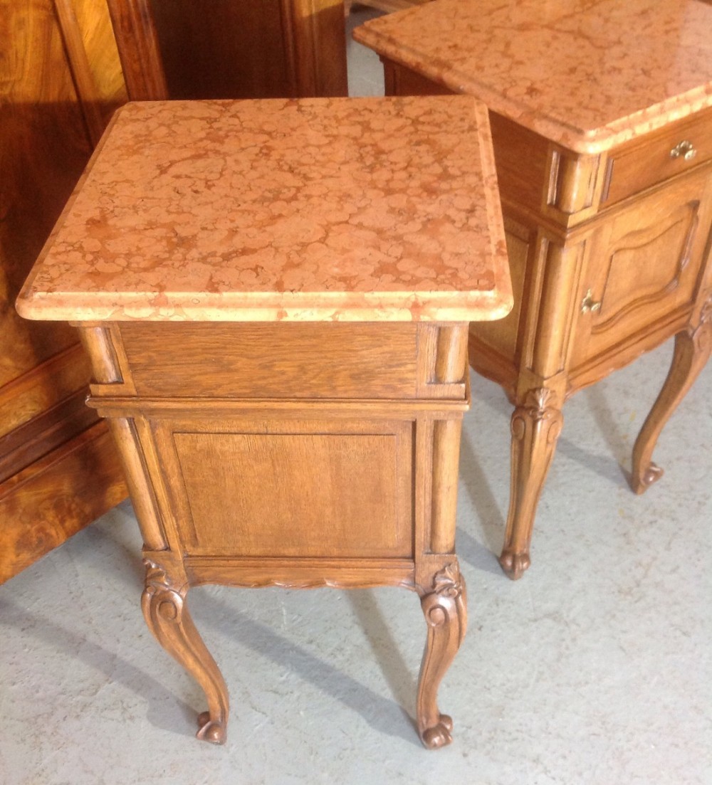 PAIR OF FRENCH OAK BEDSIDE CABINETS View XI