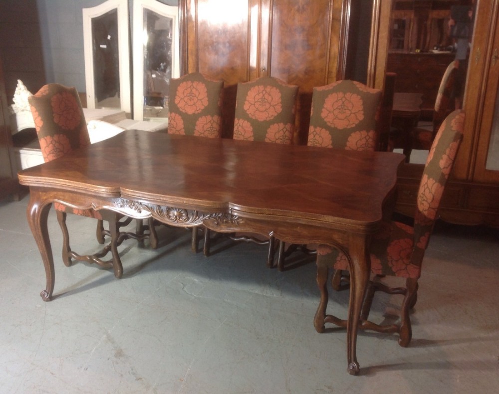 LARGE OAK FRENCH DINING TABLE View II